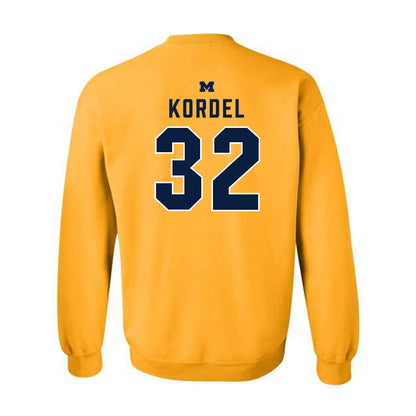 Michigan - NCAA Men's Basketball : Malick Kordel - Classic Shersey Crewneck Sweatshirt-1