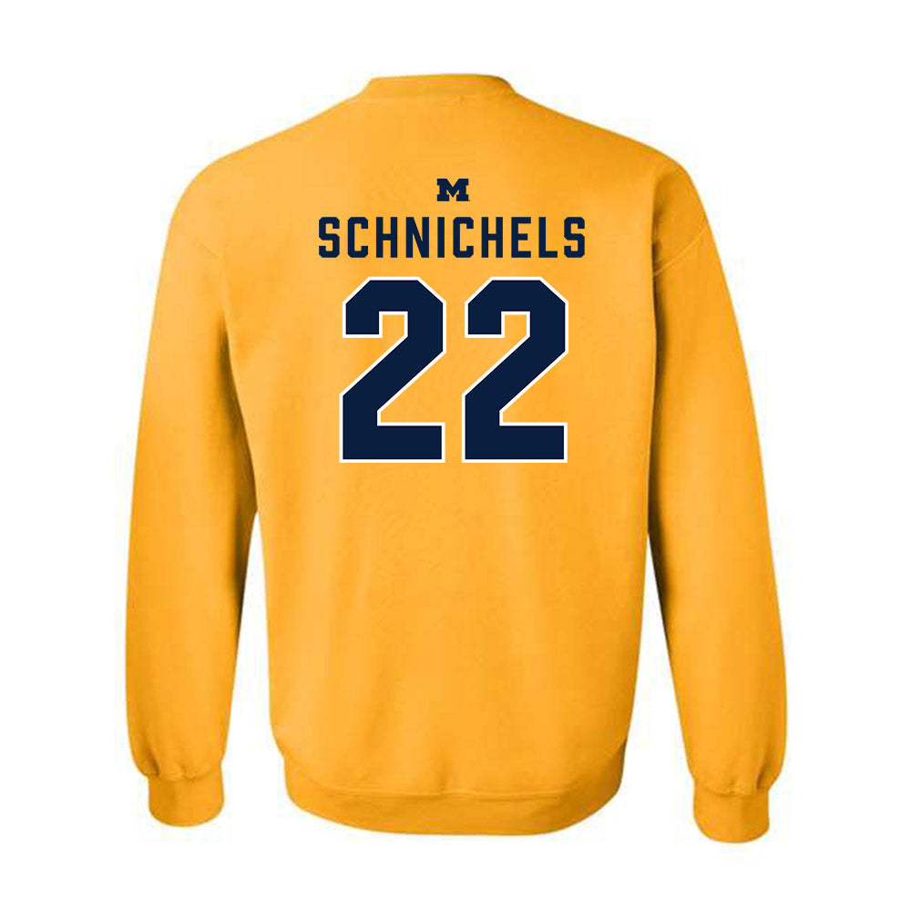 Michigan - NCAA Women's Volleyball : Sydney Schnichels - Classic Shersey Crewneck Sweatshirt-1
