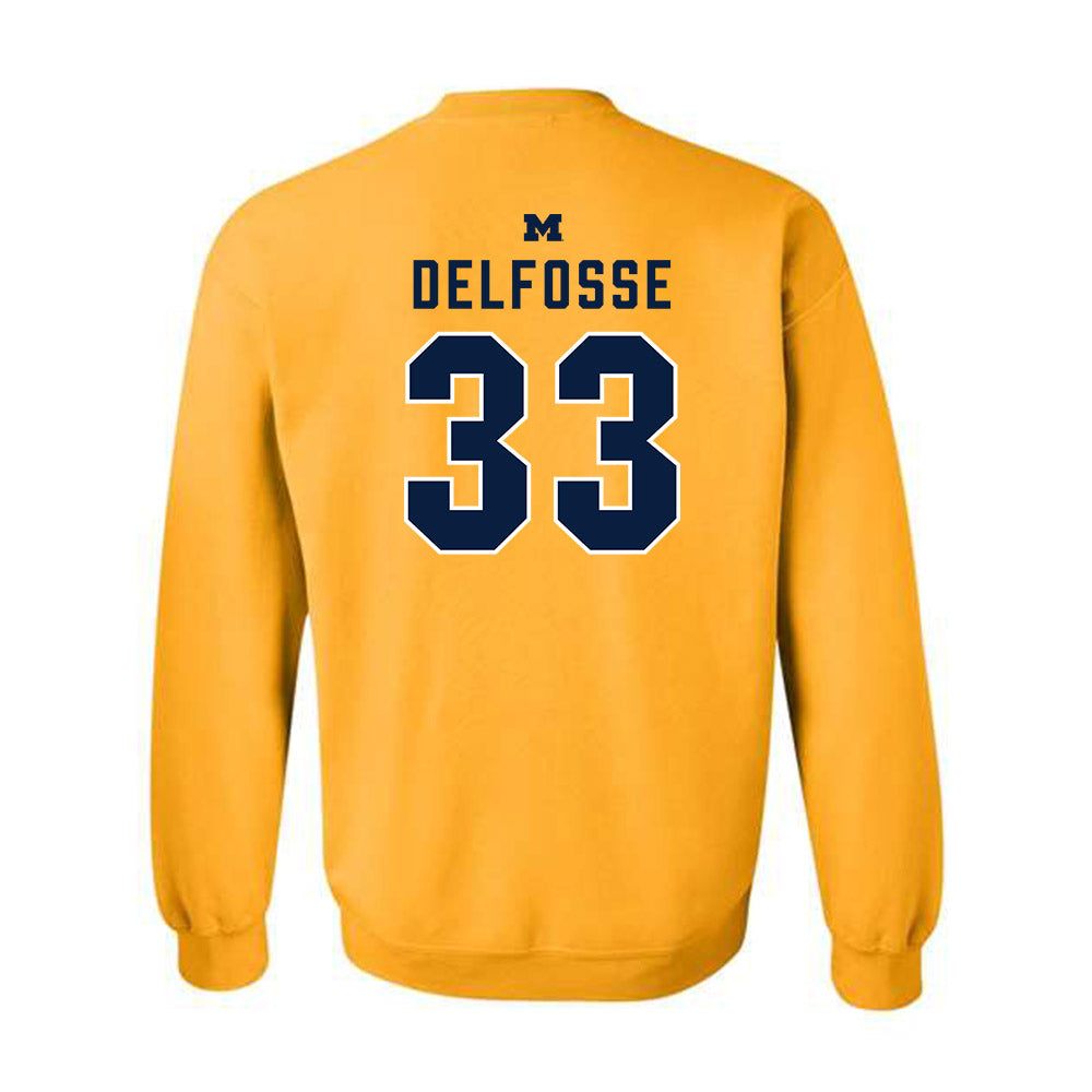 Michigan - NCAA Women's Basketball : Te'Yala Delfosse - Classic Shersey Crewneck Sweatshirt-1