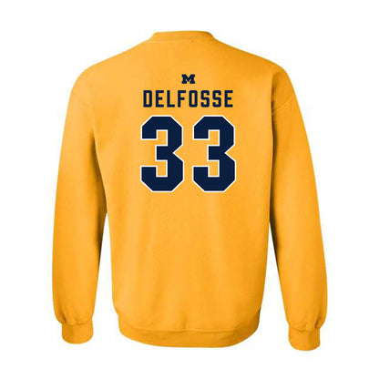 Michigan - NCAA Women's Basketball : Te'Yala Delfosse - Classic Shersey Crewneck Sweatshirt-1
