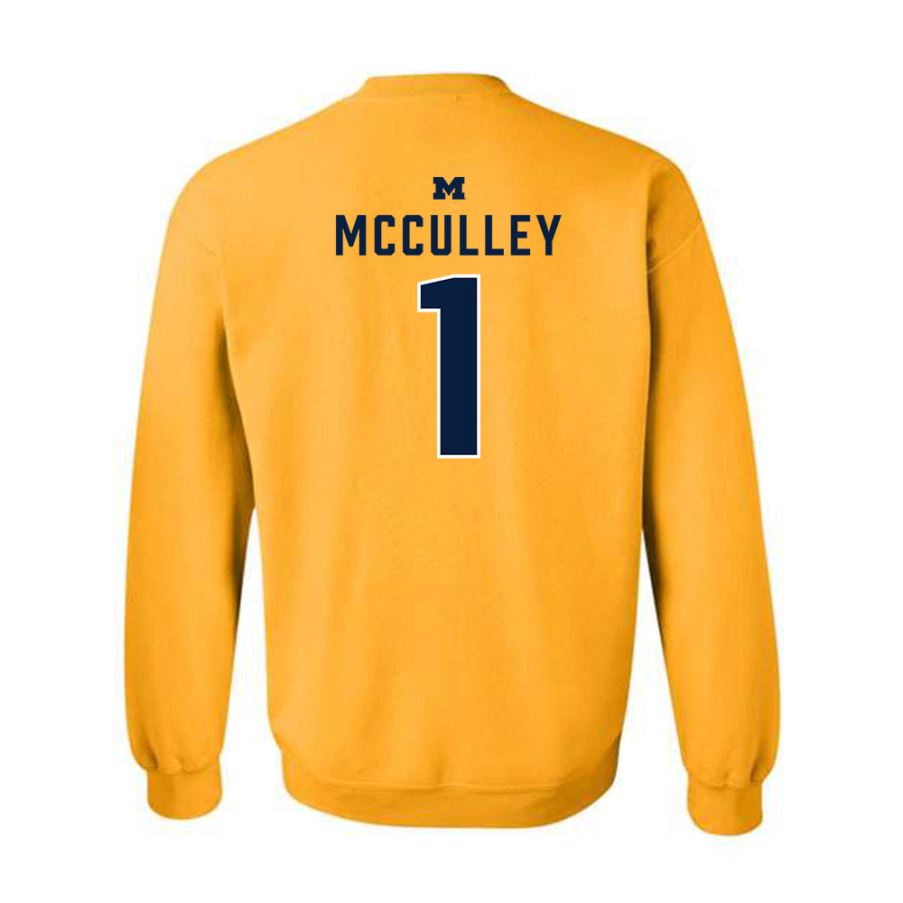 Michigan - NCAA Football : Donaven McCulley - Classic Shersey Crewneck Sweatshirt-1