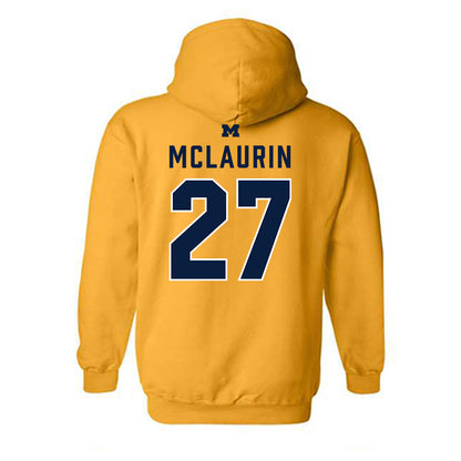 Michigan - NCAA Football : Tyler McLaurin - Classic Shersey Hooded Sweatshirt-1