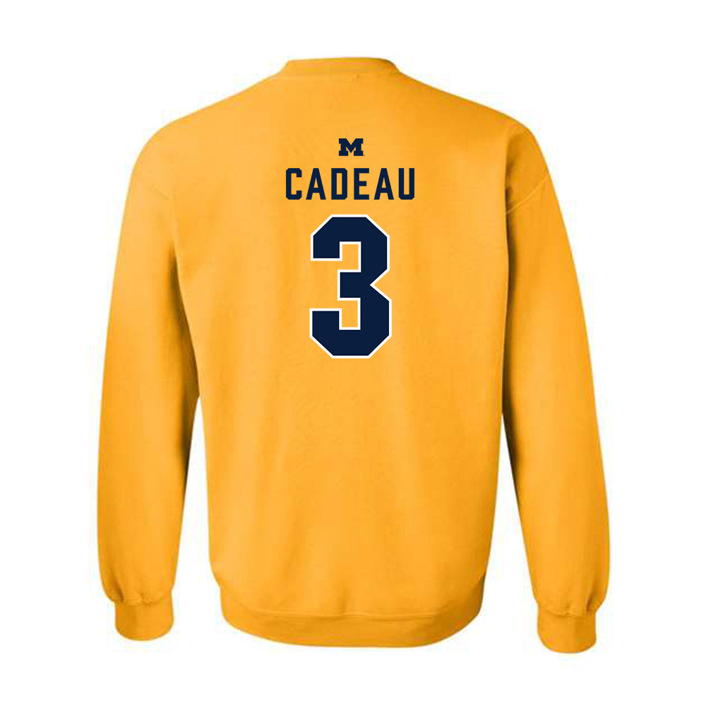 Michigan - NCAA Men's Basketball : Elliot Cadeau - Classic Shersey Crewneck Sweatshirt-1