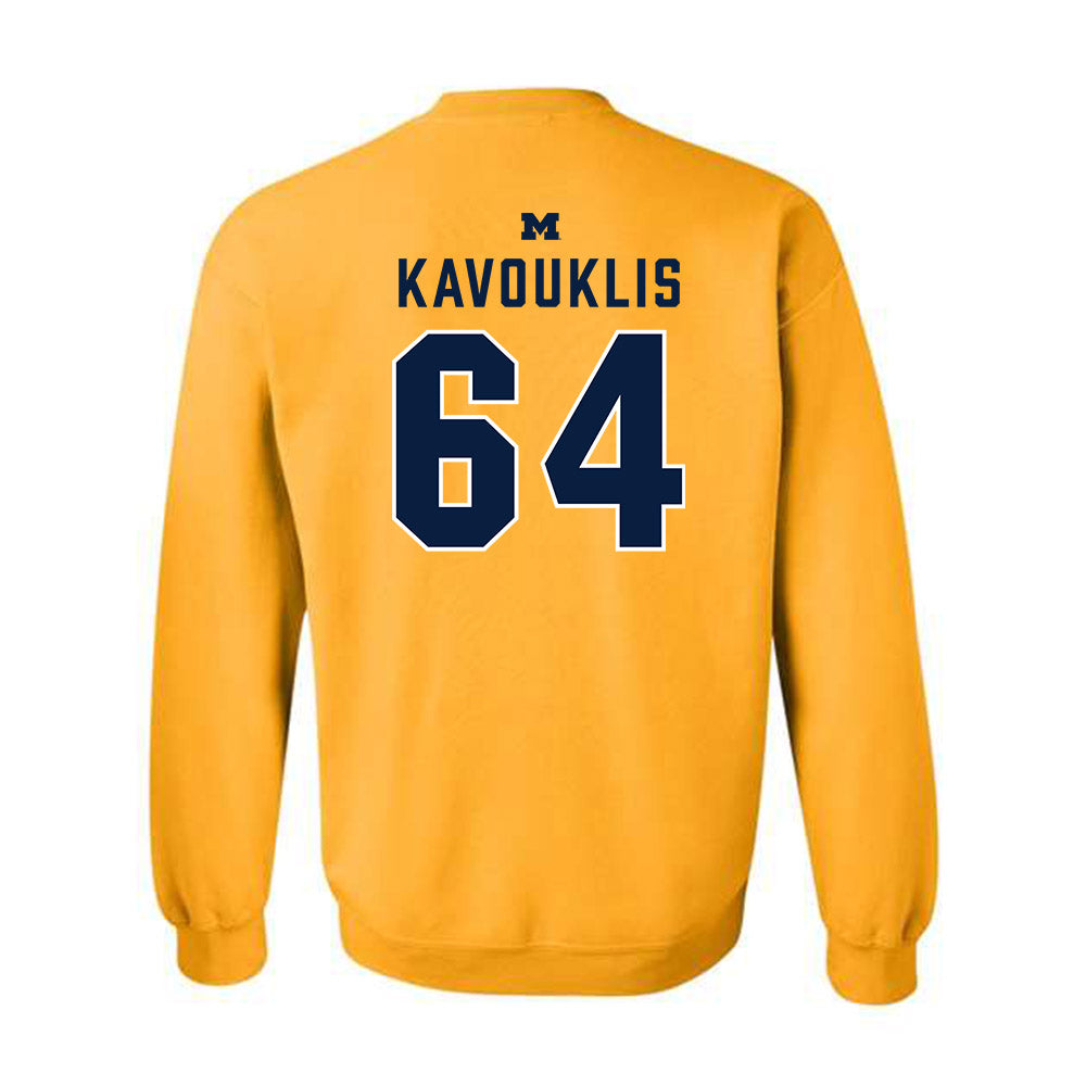 Michigan - NCAA Football : James Kavouklis - Classic Shersey Crewneck Sweatshirt-1