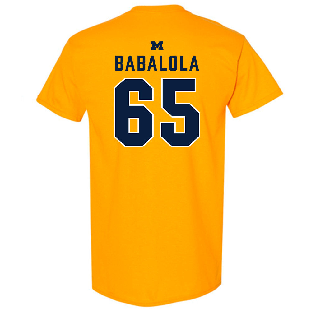 Michigan - NCAA Football : Andrew Babalola - Classic Shersey T-Shirt-1