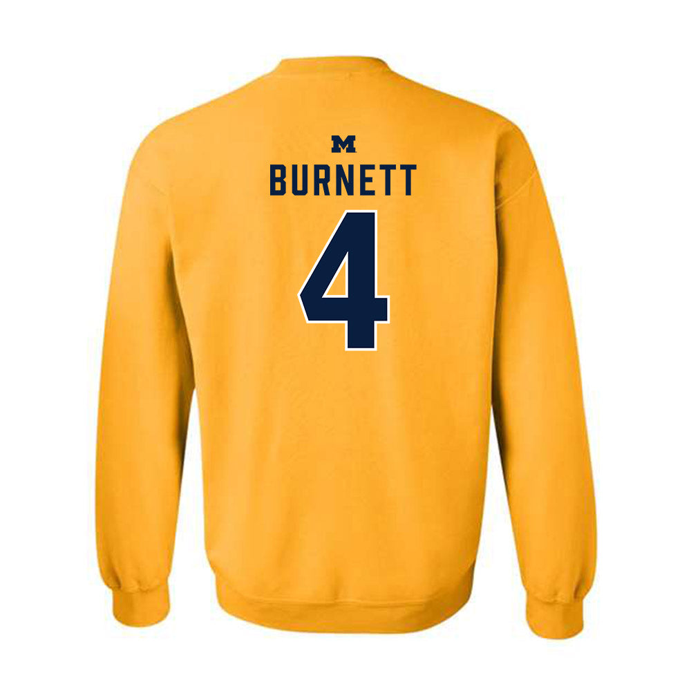 Michigan - NCAA Men's Basketball : Nimari Burnett - Classic Shersey Crewneck Sweatshirt-1