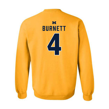 Michigan - NCAA Men's Basketball : Nimari Burnett - Classic Shersey Crewneck Sweatshirt-1