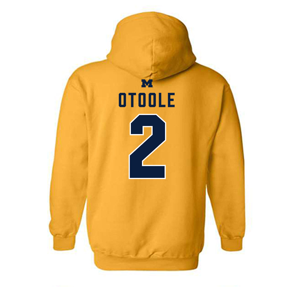 Michigan - NCAA Men's Soccer : Patrick OToole - Classic Shersey Hooded Sweatshirt-1