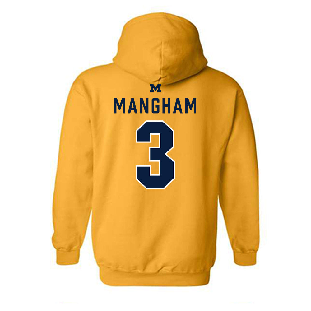 Michigan - NCAA Football : Jaden Mangham - Classic Shersey Hooded Sweatshirt-1