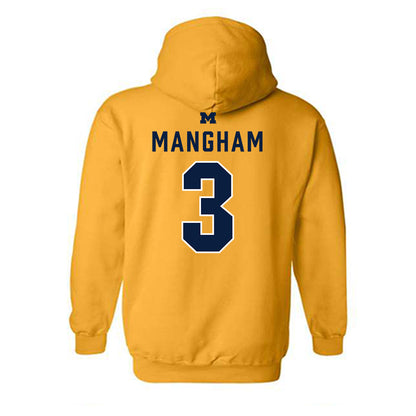 Michigan - NCAA Football : Jaden Mangham - Classic Shersey Hooded Sweatshirt-1