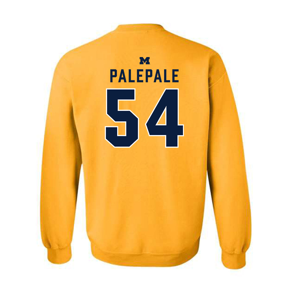 Michigan - NCAA Football : Deyvid Palepale - Classic Shersey Crewneck Sweatshirt-1