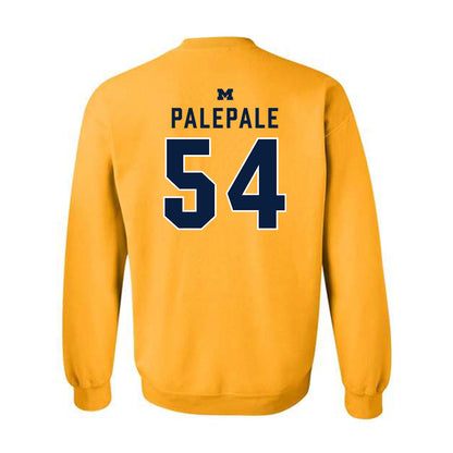 Michigan - NCAA Football : Deyvid Palepale - Classic Shersey Crewneck Sweatshirt-1