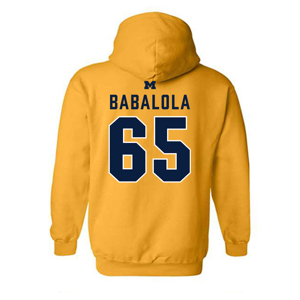 Michigan - NCAA Football : Andrew Babalola - Classic Shersey Hooded Sweatshirt-1
