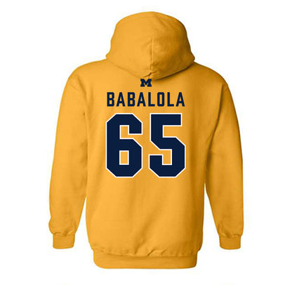 Michigan - NCAA Football : Andrew Babalola - Classic Shersey Hooded Sweatshirt-1