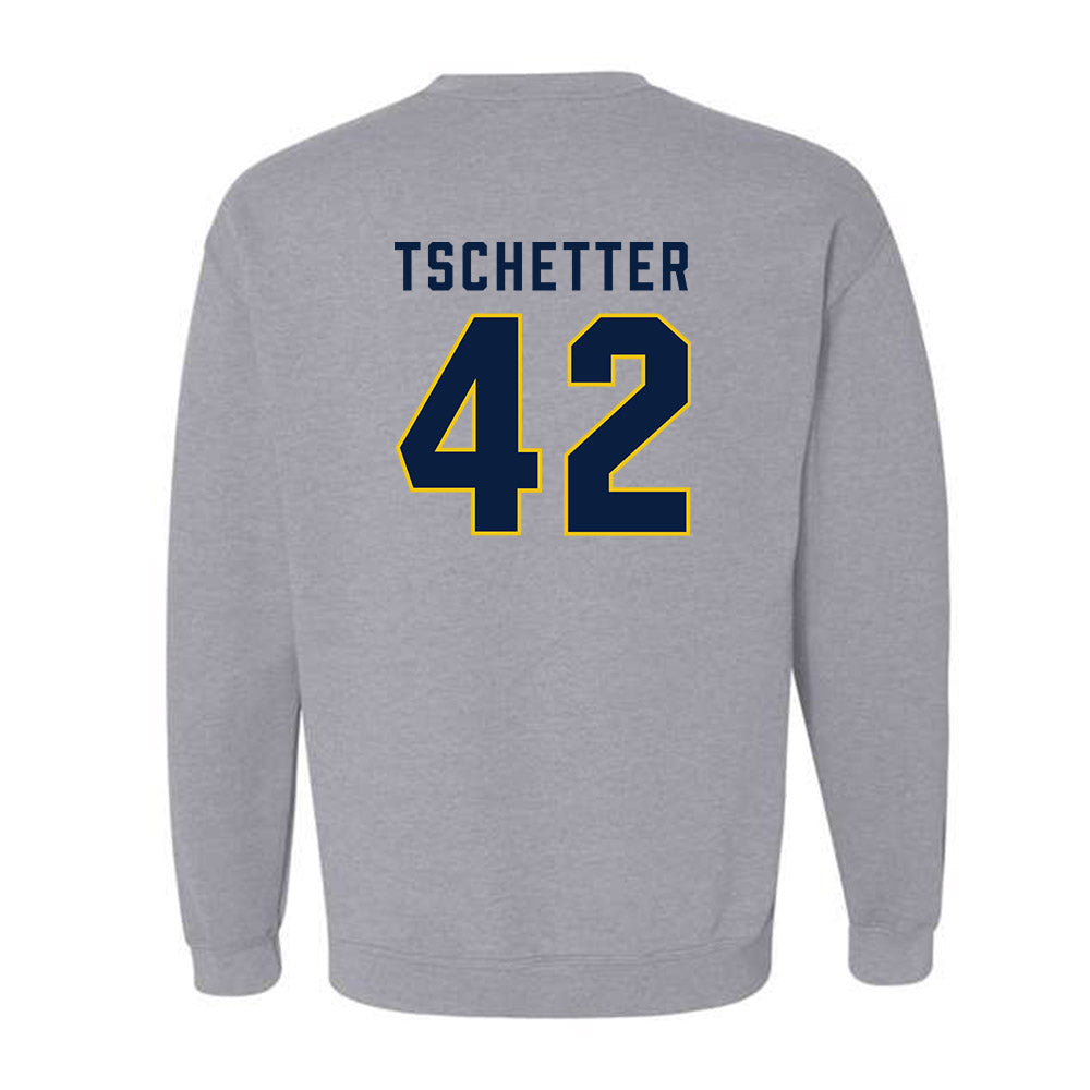 Michigan - NCAA Men's Basketball : Will Tschetter - Classic Shersey Crewneck Sweatshirt-1