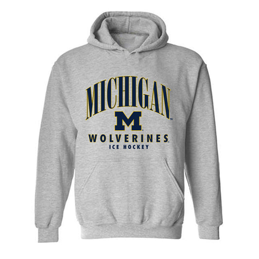Michigan - NCAA Men's Ice Hockey : Josh Orrico - Classic Shersey Hooded Sweatshirt-0