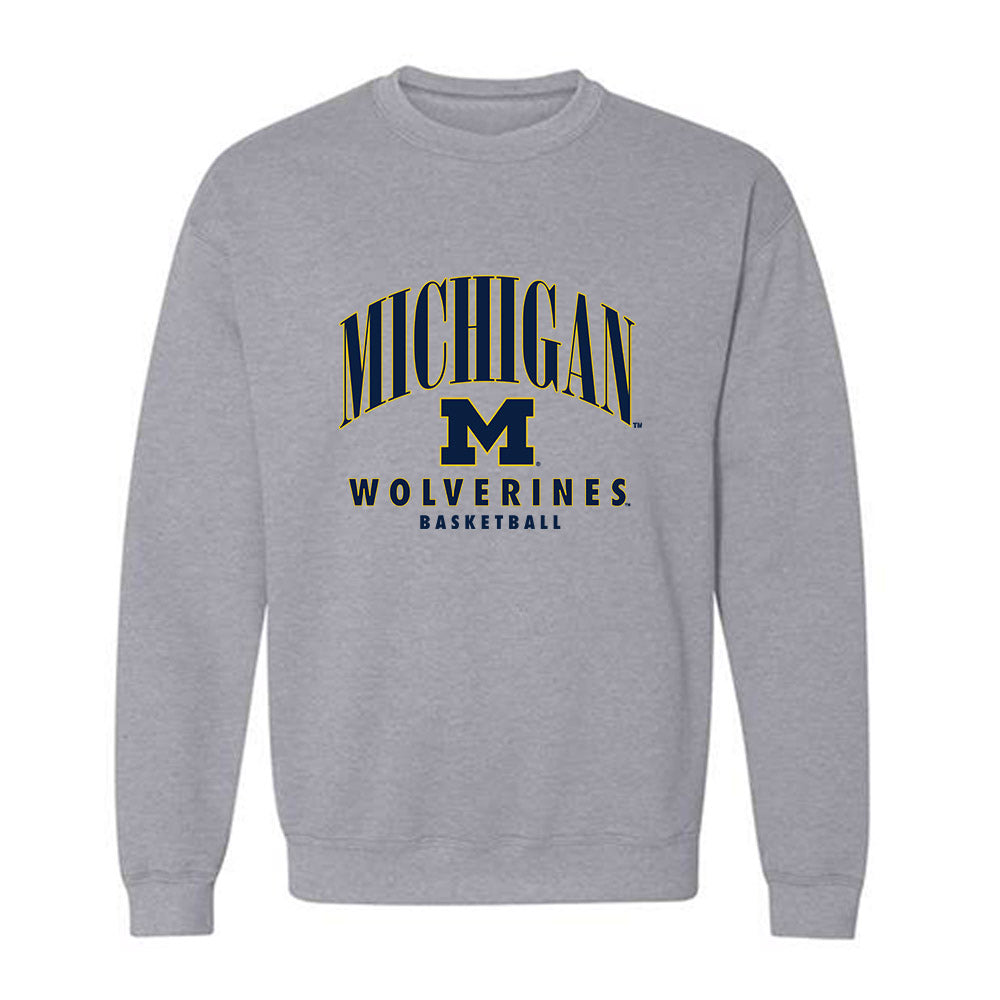 Michigan - NCAA Men's Basketball : Will Tschetter - Classic Shersey Crewneck Sweatshirt-0