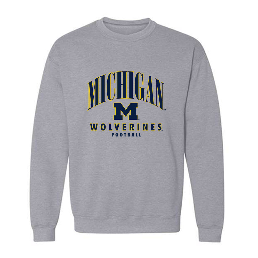 Michigan - NCAA Football : John Weidenbach - Classic Shersey Crewneck Sweatshirt-0