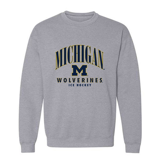 Michigan - NCAA Men's Ice Hockey : Stephen Peck - Classic Shersey Crewneck Sweatshirt-0