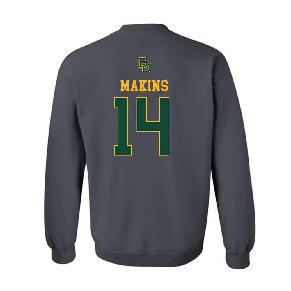 Baylor - NCAA Football : Kj Makins - Sports Shersey Crewneck Sweatshirt-1