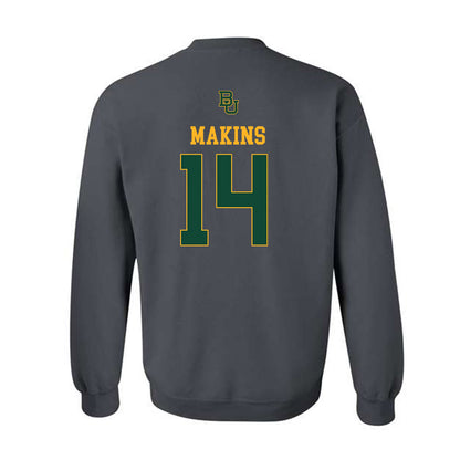 Baylor - NCAA Football : Kj Makins - Sports Shersey Crewneck Sweatshirt-1