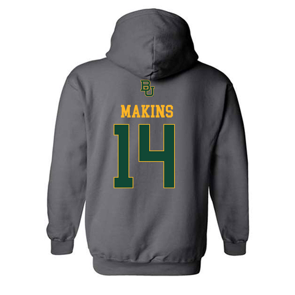 Baylor - NCAA Football : Kj Makins - Sports Shersey Hooded Sweatshirt-1