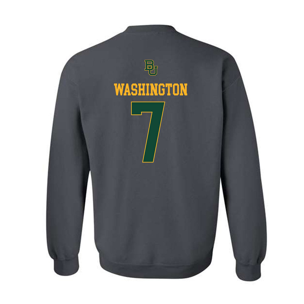 Baylor - NCAA Football : Bryson Washington - Sports Shersey Crewneck Sweatshirt-1