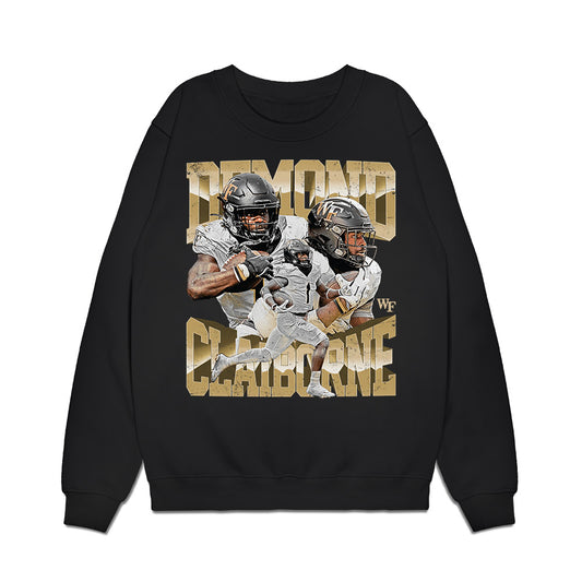 Wake Forest - NCAA Football : Demond Claiborne - Collage Premium Crewneck Sweatshirt-0