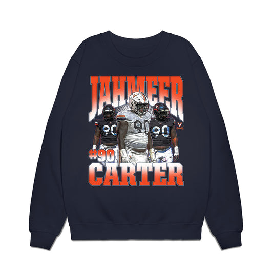 Virginia - NCAA Football : Jahmeer Carter - Collage Premium Crewneck Sweatshirt-0
