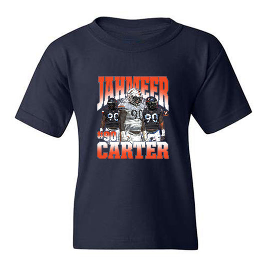 Virginia - NCAA Football : Jahmeer Carter - Collage Youth T-Shirt-0