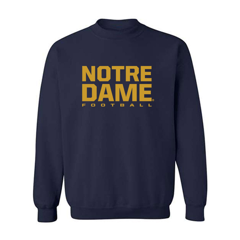 Notre Dame - NCAA Football : Karson Hobbs - Classic Shersey Crewneck Sweatshirt-0