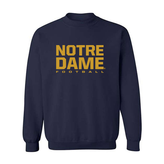 Notre Dame - NCAA Football : Karson Hobbs - Classic Shersey Crewneck Sweatshirt-0