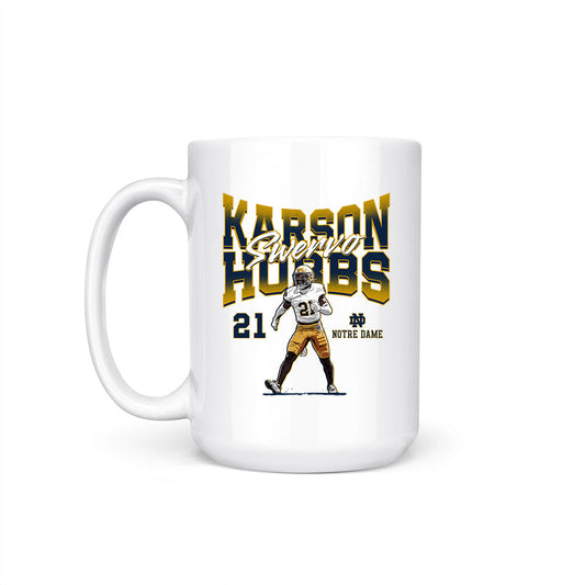 Notre Dame - NCAA Football : Karson Hobbs - Coffee Mug-1