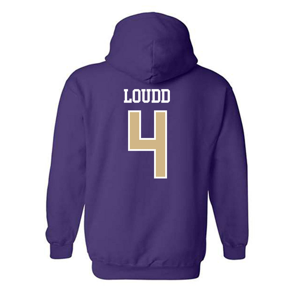 Washington - NCAA Women's Soccer : Maya Loudd - Classic Shersey Hooded Sweatshirt-1