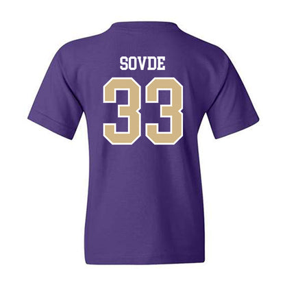 Washington - NCAA Men's Soccer : Chad Sovde - Classic Shersey Youth T-Shirt-1