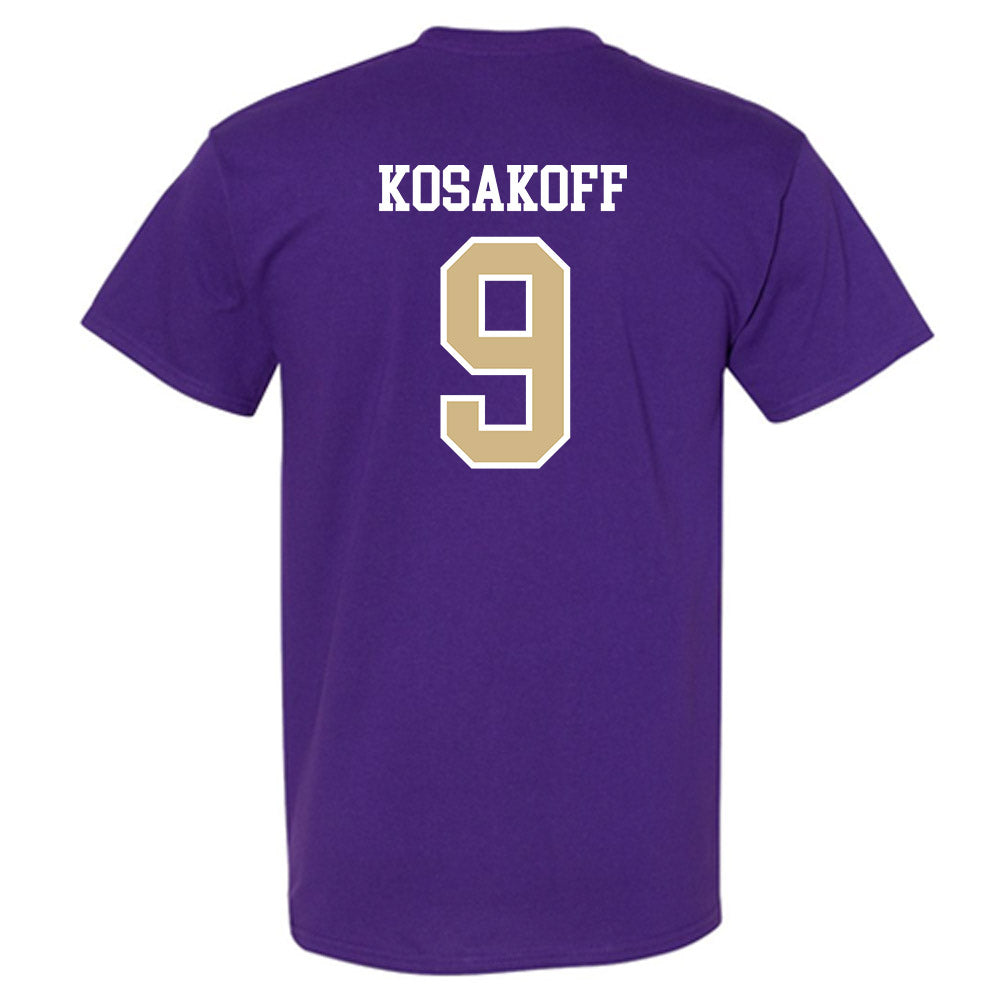 Washington - NCAA Men's Soccer : Charlie Kosakoff - Classic Shersey T-Shirt-1