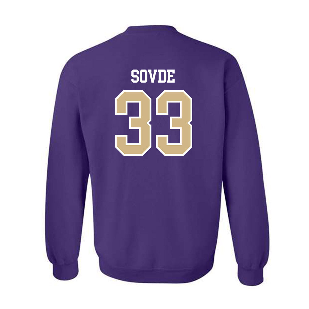 Washington - NCAA Men's Soccer : Chad Sovde - Classic Shersey Crewneck Sweatshirt-1