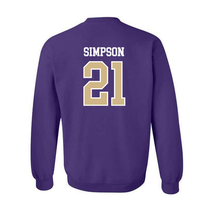 Washington - NCAA Women's Volleyball : Taylor Simpson - Classic Shersey Crewneck Sweatshirt-1