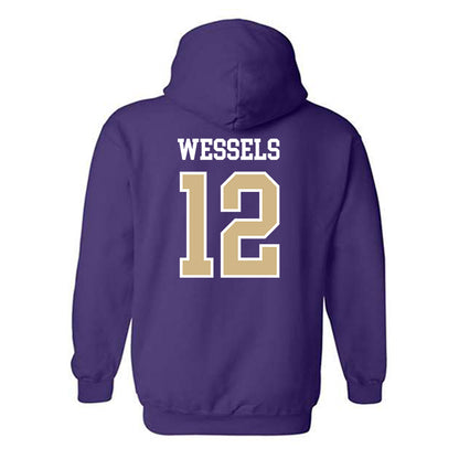 Washington - NCAA Women's Volleyball : Katy Wessels - Classic Shersey Hooded Sweatshirt-1