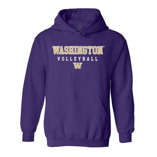 Washington - NCAA Women's Volleyball : Maija Howse - Classic Shersey Hooded Sweatshirt-0