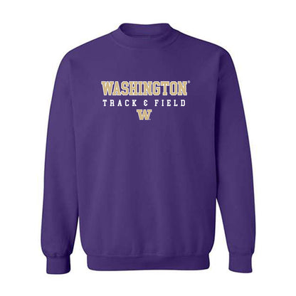 Washington - NCAA Women's Track & Field : Chiche Okemgbo - Classic Shersey Crewneck Sweatshirt-0