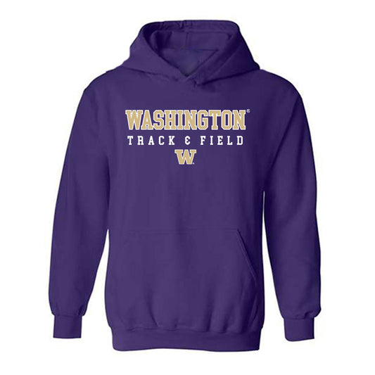 Washington - NCAA Men's Track & Field : Trevontay Smith - Classic Shersey Hooded Sweatshirt-0