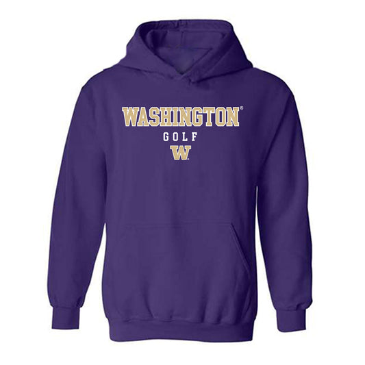 Washington - NCAA Men's Golf : Grady Millar - Classic Shersey Hooded Sweatshirt-0
