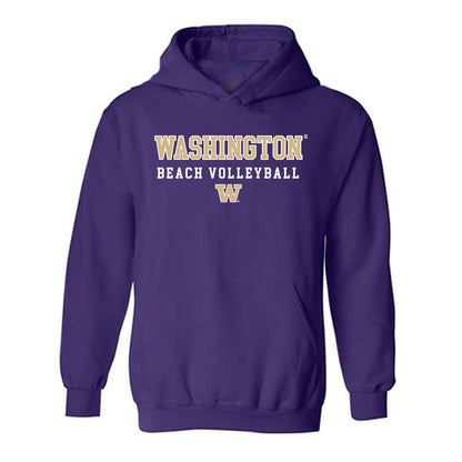 Washington - NCAA Beach Volleyball : Alina Urzua - Sports Shersey Hooded Sweatshirt-0