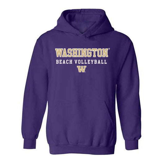 Washington - NCAA Beach Volleyball : Alina Urzua - Sports Shersey Hooded Sweatshirt-0