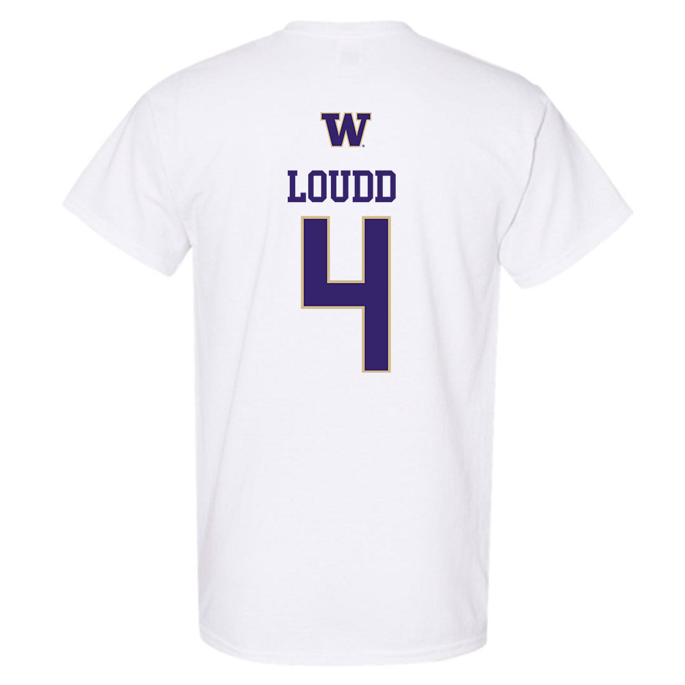 Washington - NCAA Women's Soccer : Maya Loudd - Sports Shersey T-Shirt-1