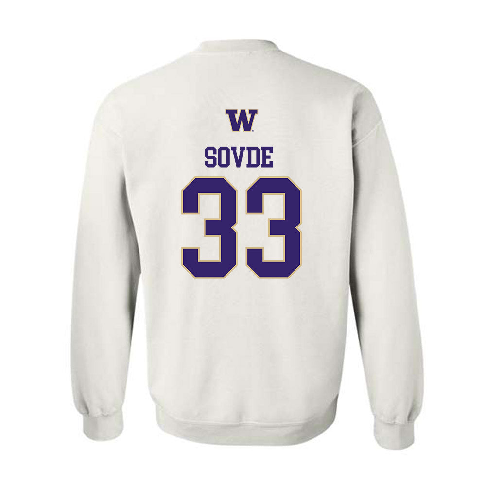 Washington - NCAA Men's Soccer : Chad Sovde - Sports Shersey Crewneck Sweatshirt-1