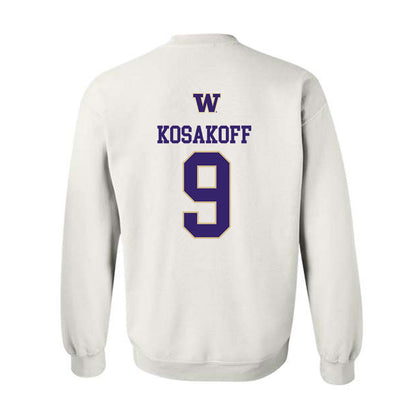 Washington - NCAA Men's Soccer : Charlie Kosakoff - Sports Shersey Crewneck Sweatshirt-1