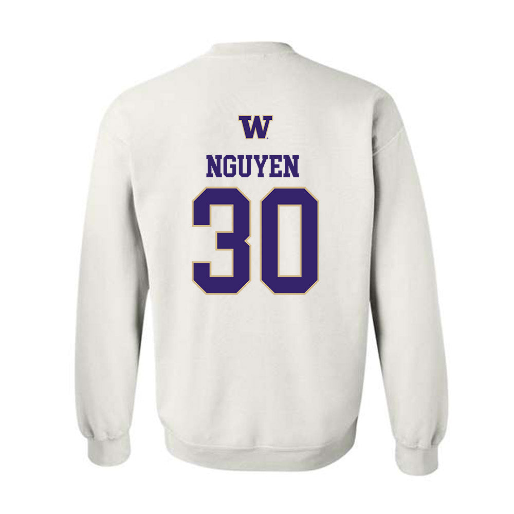 Washington - NCAA Women's Soccer : Avery Nguyen - Sports Shersey Crewneck Sweatshirt-1