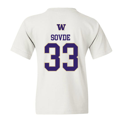 Washington - NCAA Men's Soccer : Chad Sovde - Sports Shersey Youth T-Shirt-1